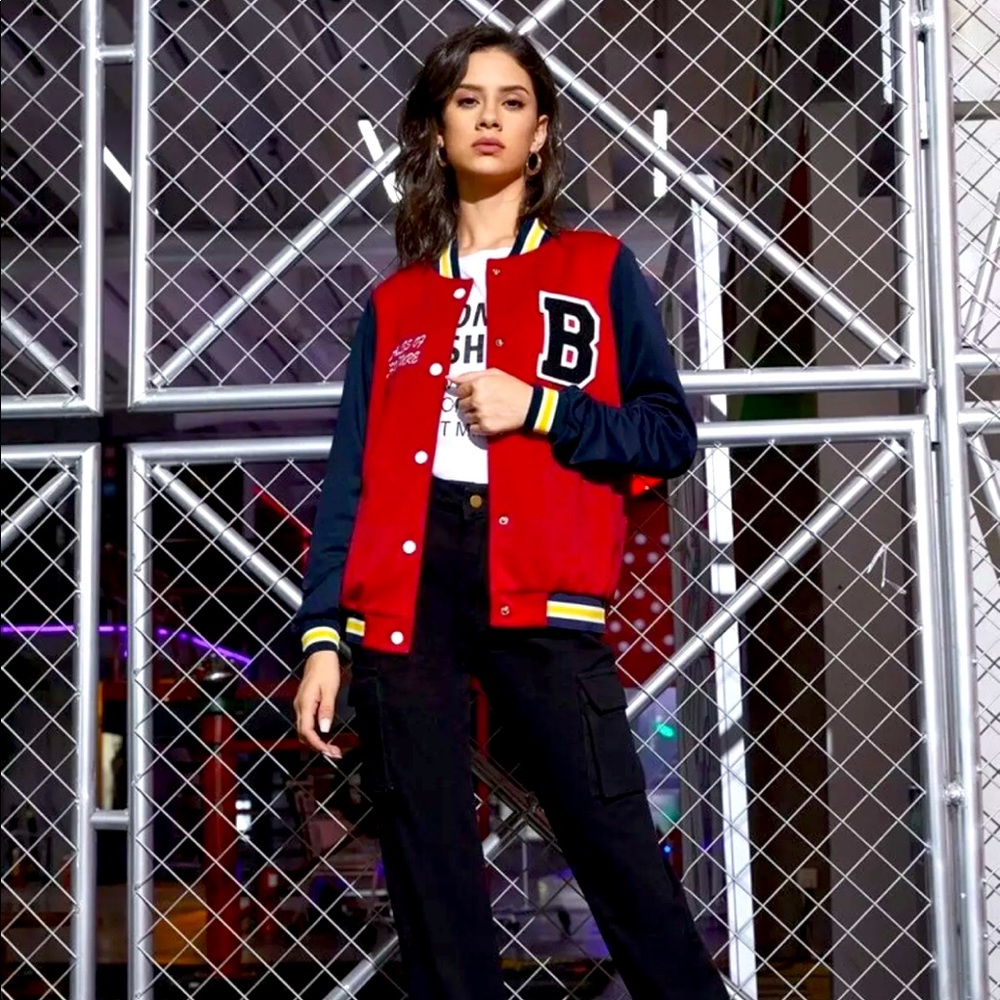 Women Bomber Jacket Size S